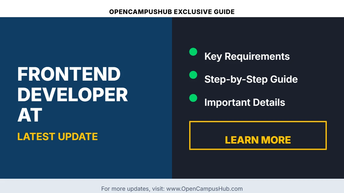 Frontend Developer at Quinncia Inc