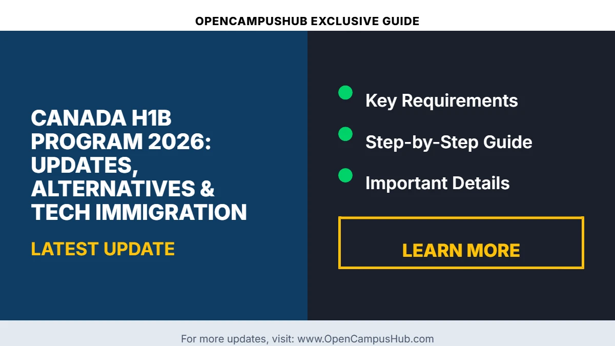 Canada H1B Program 2026: Updates, Alternatives & Tech Immigration
