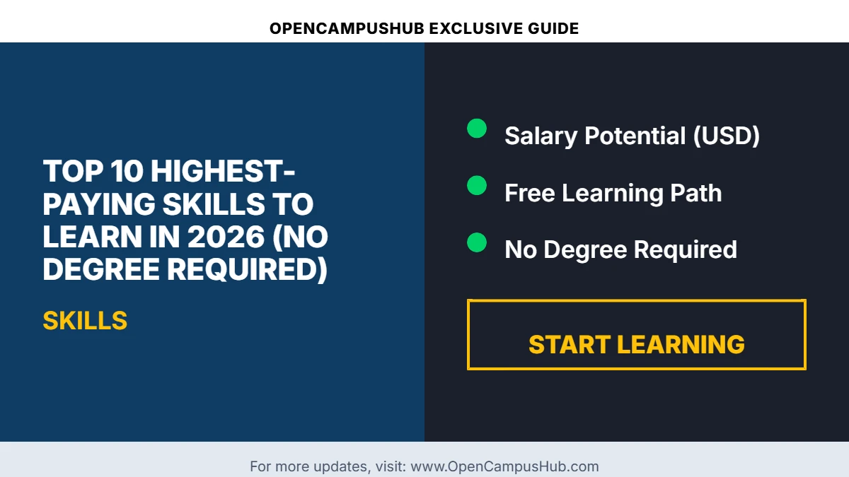 Top 10 Highest-Paying Skills to Learn in 2026 (No Degree Required)