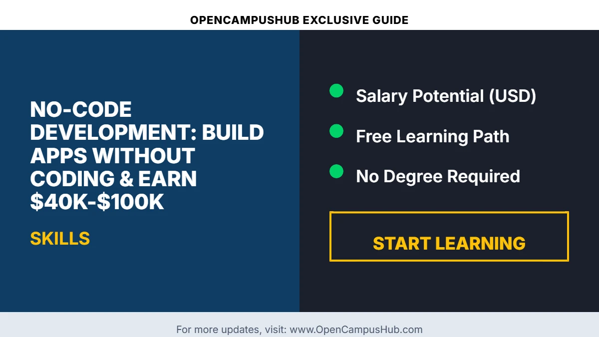 No-Code Development: Build Apps Without Coding & Earn $40K-$100K