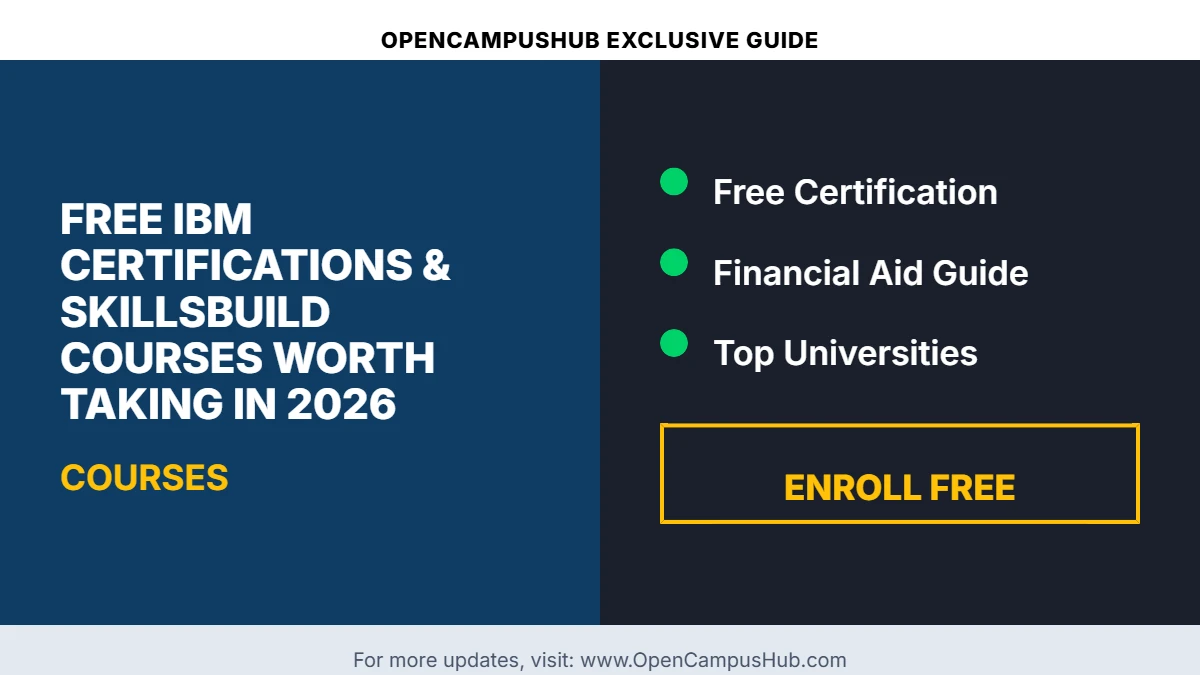 Free IBM Certifications & SkillsBuild Courses Worth Taking in 2026