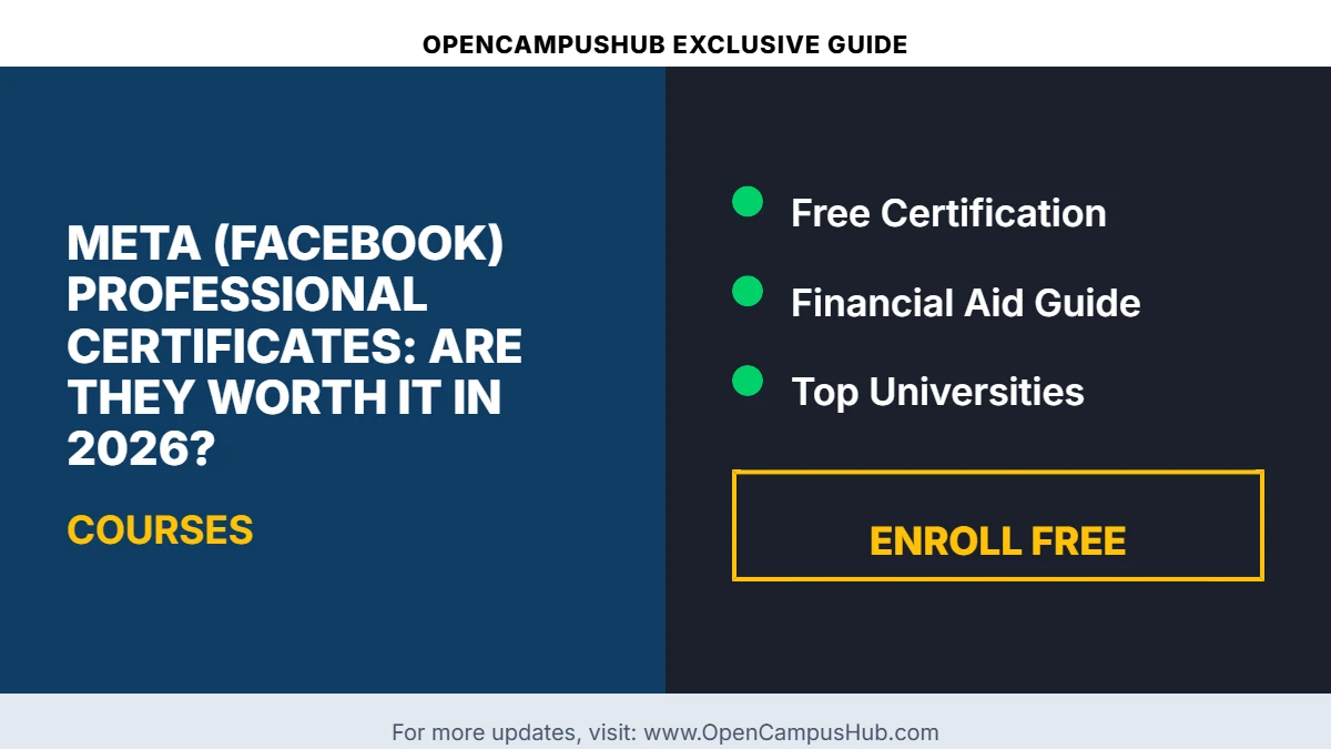 Meta (Facebook) Professional Certificates: Are They Worth It in 2026?