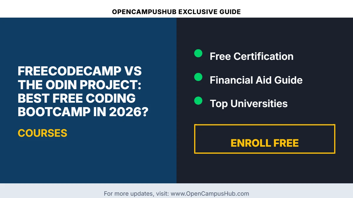 freeCodeCamp vs The Odin Project: Best Free Coding Bootcamp in 2026?