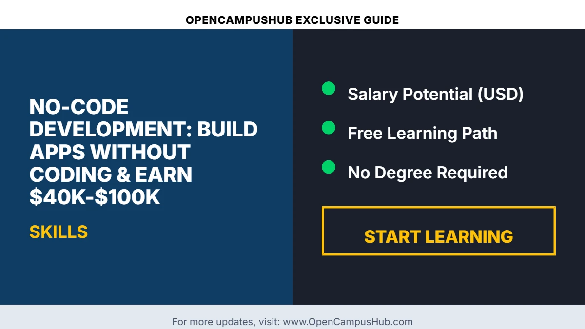 No-Code Development: Build Apps Without Coding & Earn $40K-$100K