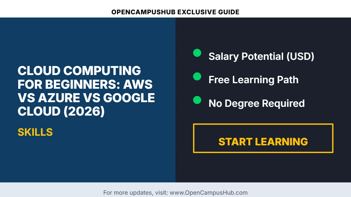 Cloud Computing for Beginners: AWS vs Azure vs Google Cloud (2026)