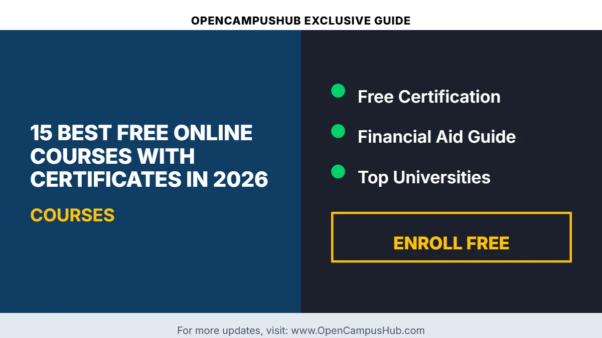 15 Best Free Online Courses with Certificates in 2026
