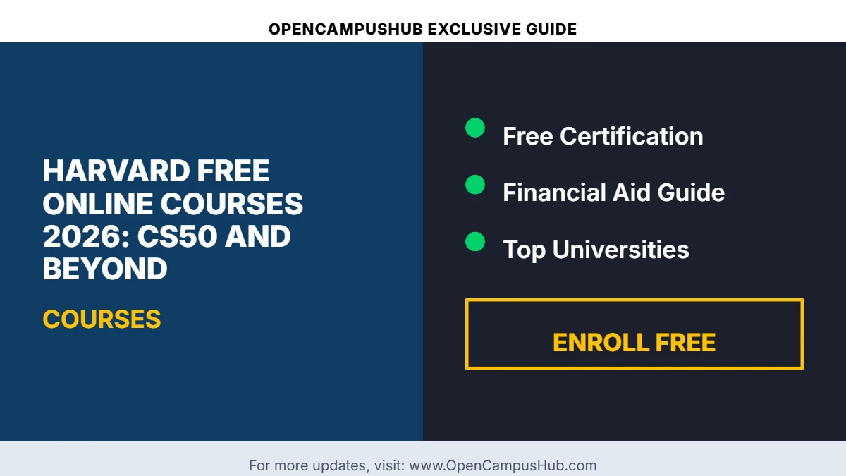 Harvard Free Online Courses 2026: CS50 and Beyond