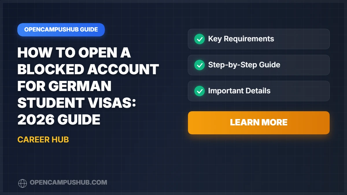 How to Open a Blocked Account for German Student Visas: 2026 Guide