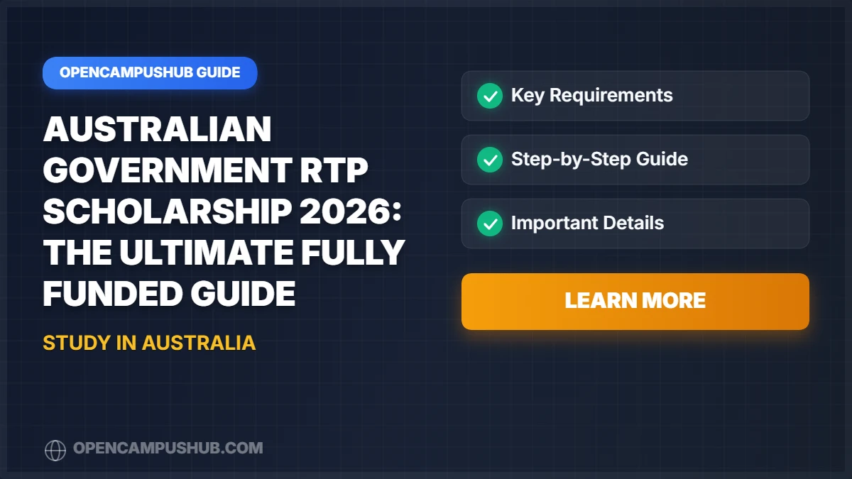 Australian Government RTP Scholarship 2026: The Ultimate Fully Funded Guide
