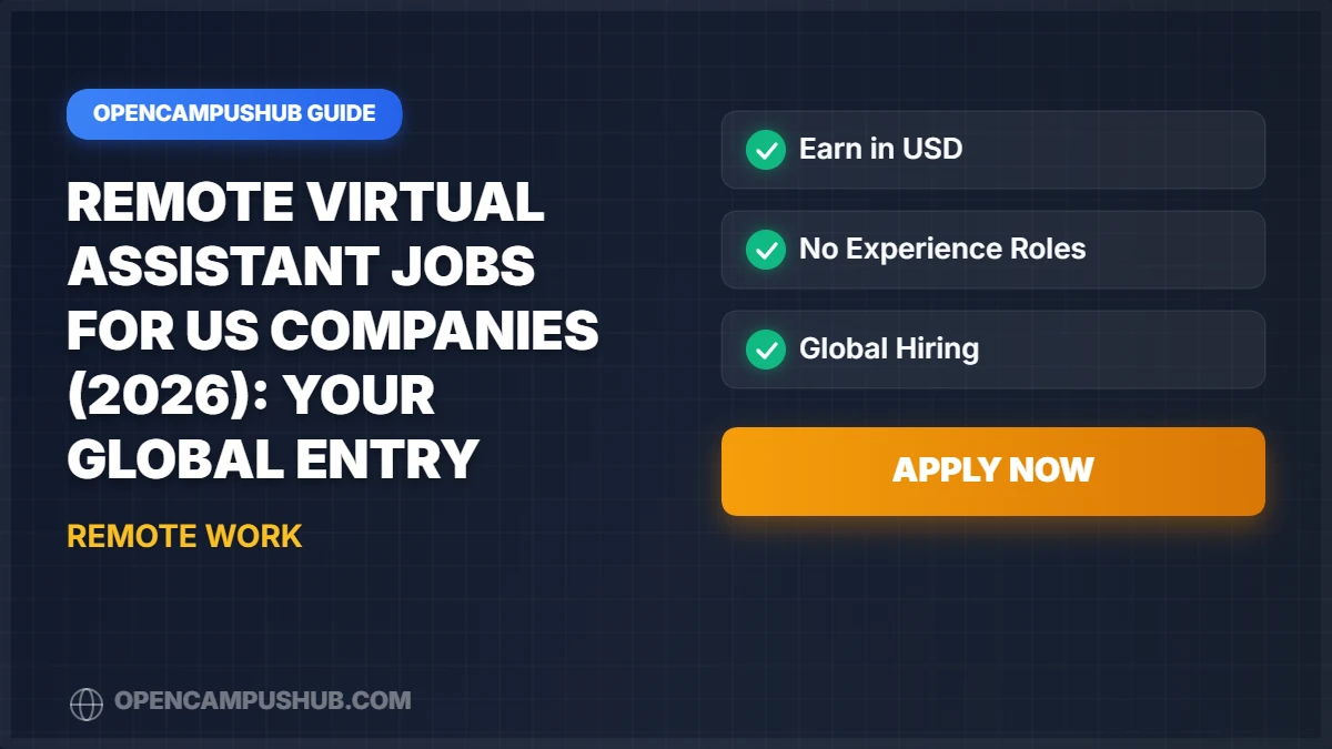 Remote Virtual Assistant Jobs for US Companies (2026): Your Global Entry Ticket
