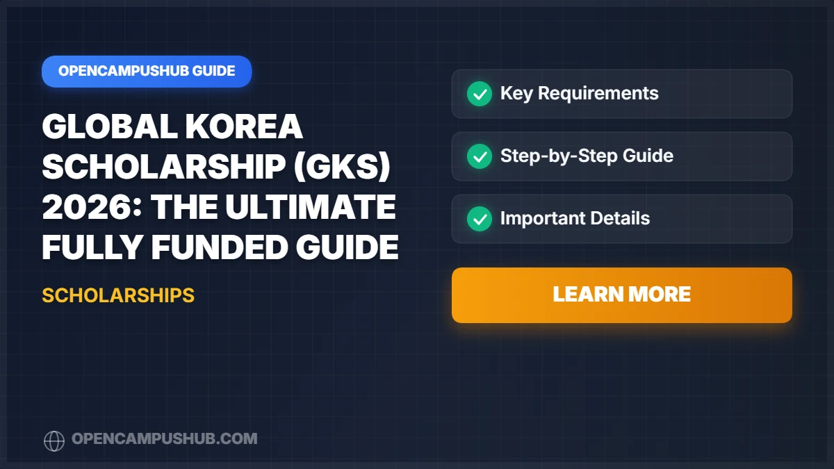 Global Korea Scholarship (GKS) 2026: The Ultimate Fully Funded Guide