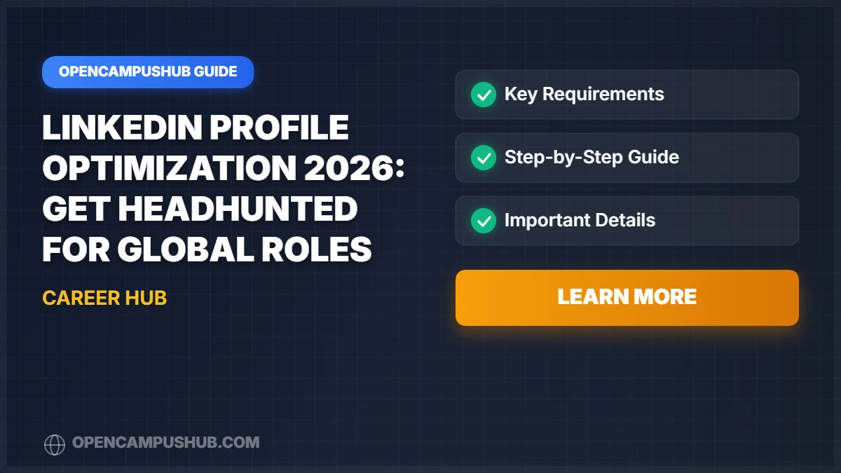 LinkedIn Profile Optimization 2026: Get Headhunted for Global Roles