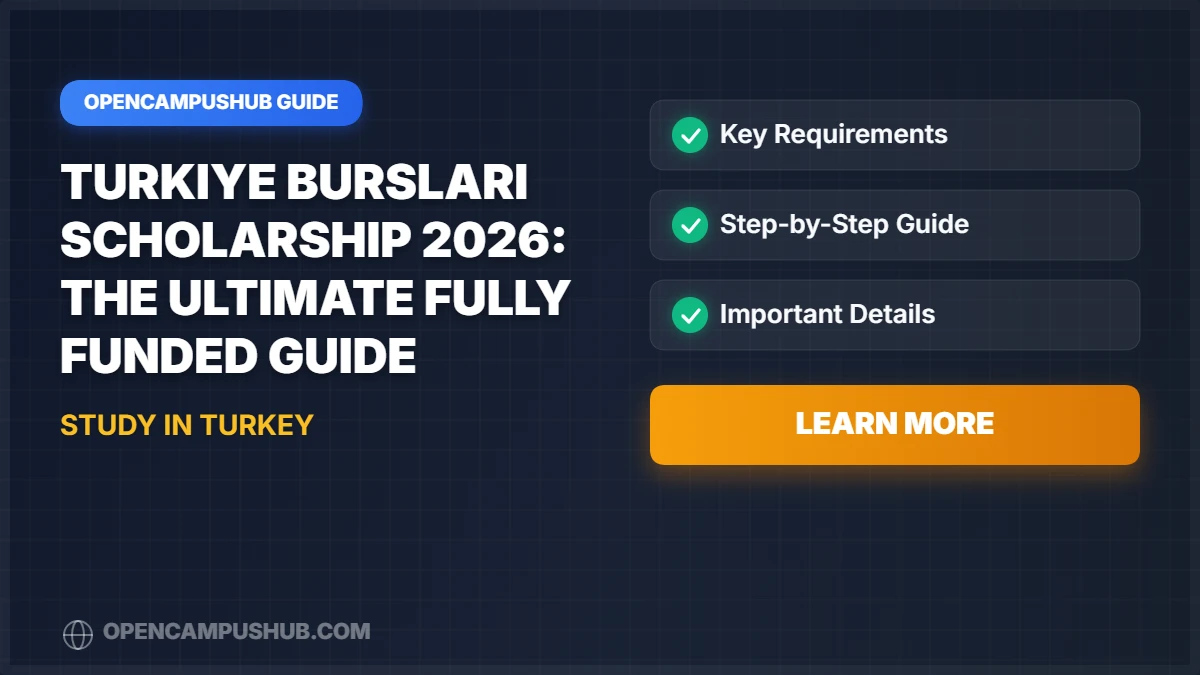 Turkiye Burslari Scholarship 2026: The Ultimate Fully Funded Guide