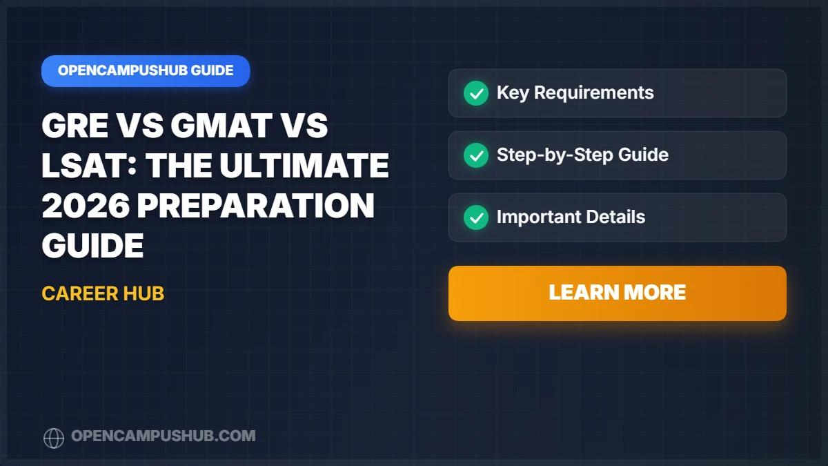 GRE vs GMAT vs LSAT: The Ultimate 2026 Preparation Guide