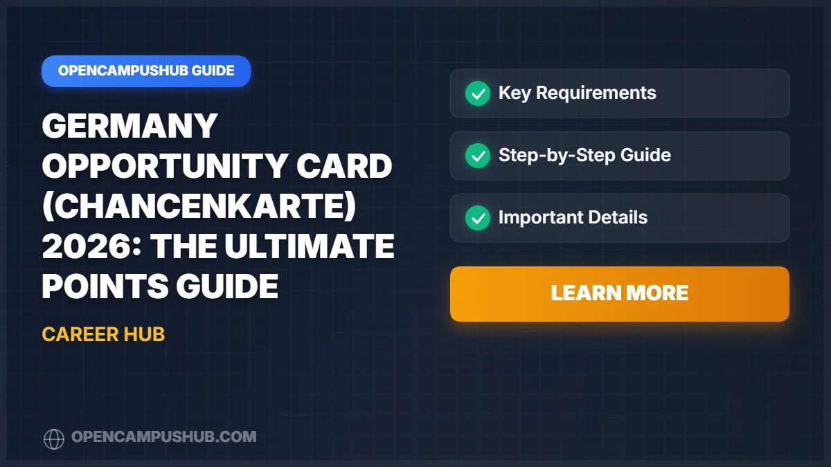 Germany Opportunity Card (Chancenkarte) 2026: The Ultimate Points Guide