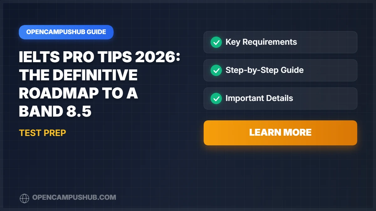 IELTS Pro Tips 2026: The Definitive Roadmap to a Band 8.5