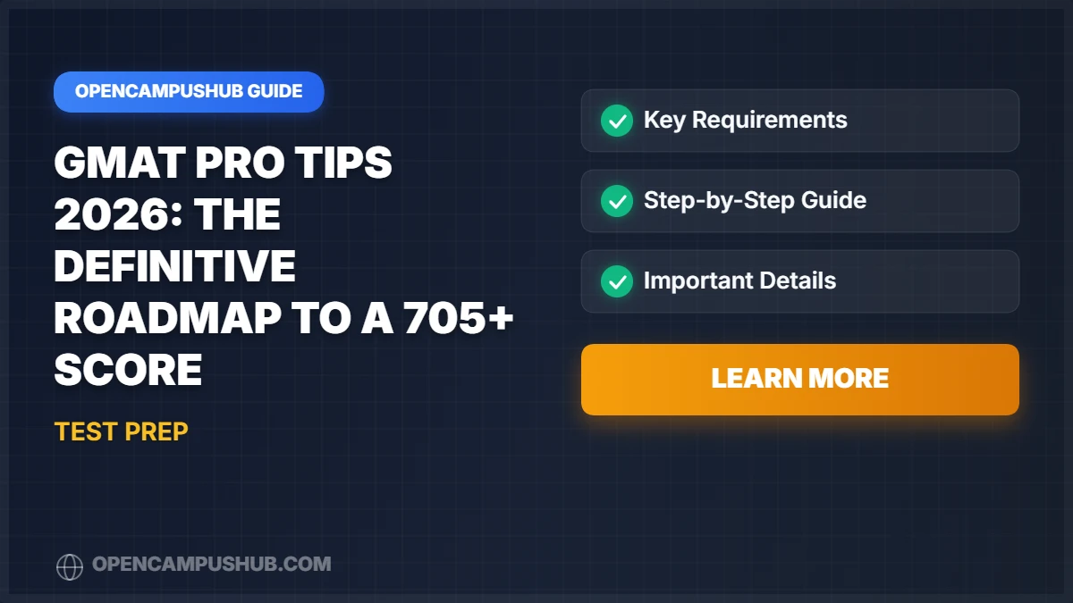 GMAT Pro Tips 2026: The Definitive Roadmap to a 705+ Score