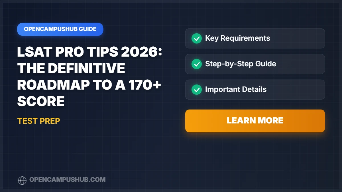 LSAT Pro Tips 2026: The Definitive Roadmap to a 170+ Score