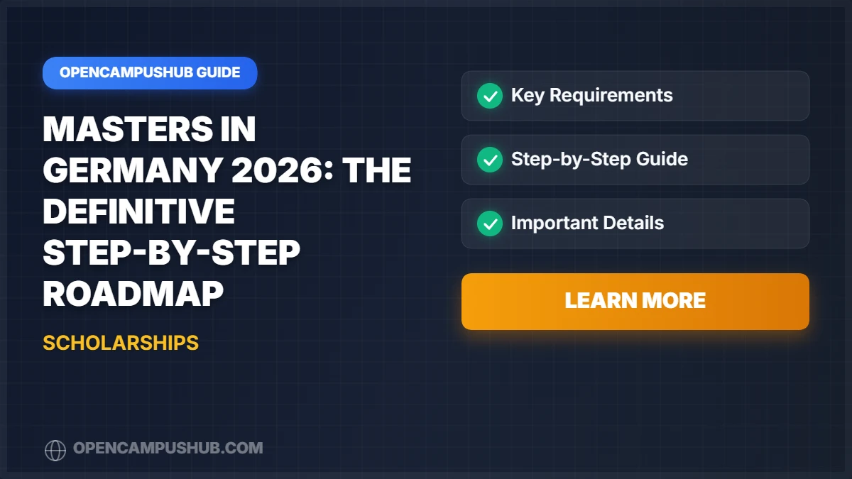 Masters in Germany 2026: The Definitive Step-by-Step Roadmap