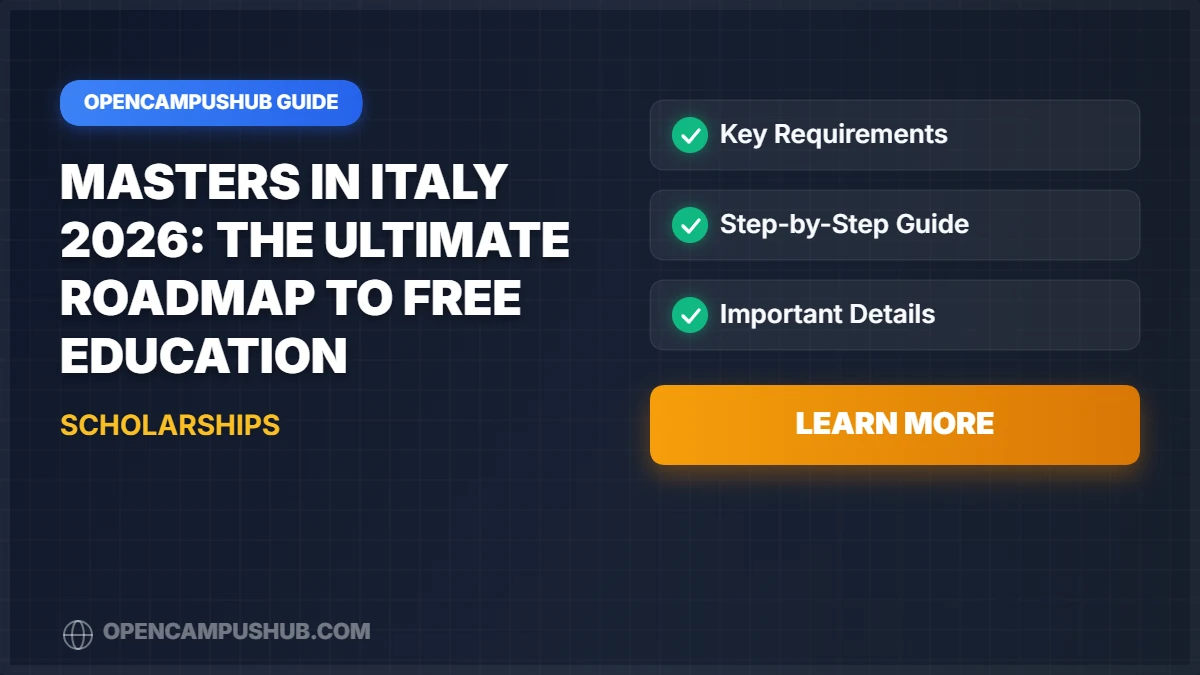 Masters in Italy 2026: The Ultimate Roadmap to Free Education