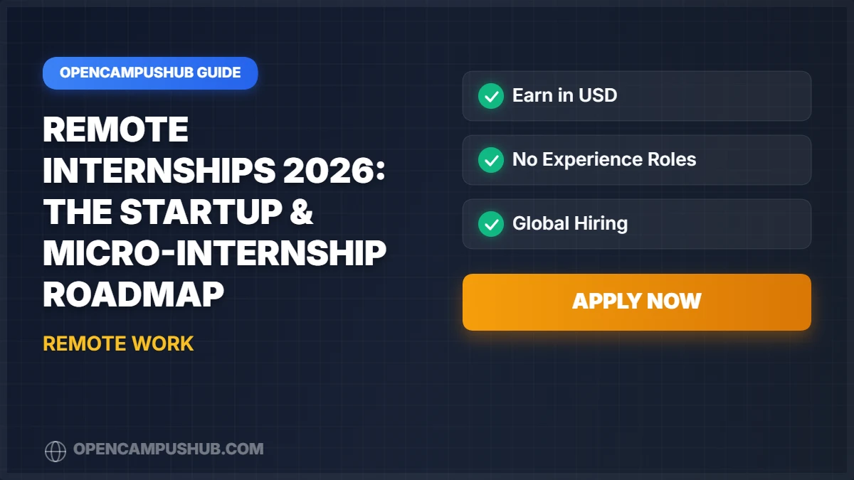 Remote Internships 2026: The Startup & Micro-Internship Roadmap