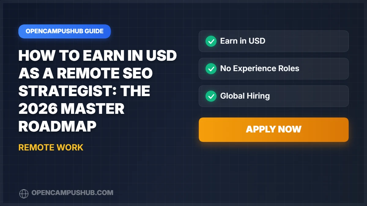 How to Earn in USD as a Remote SEO Strategist: The 2026 Master Roadmap