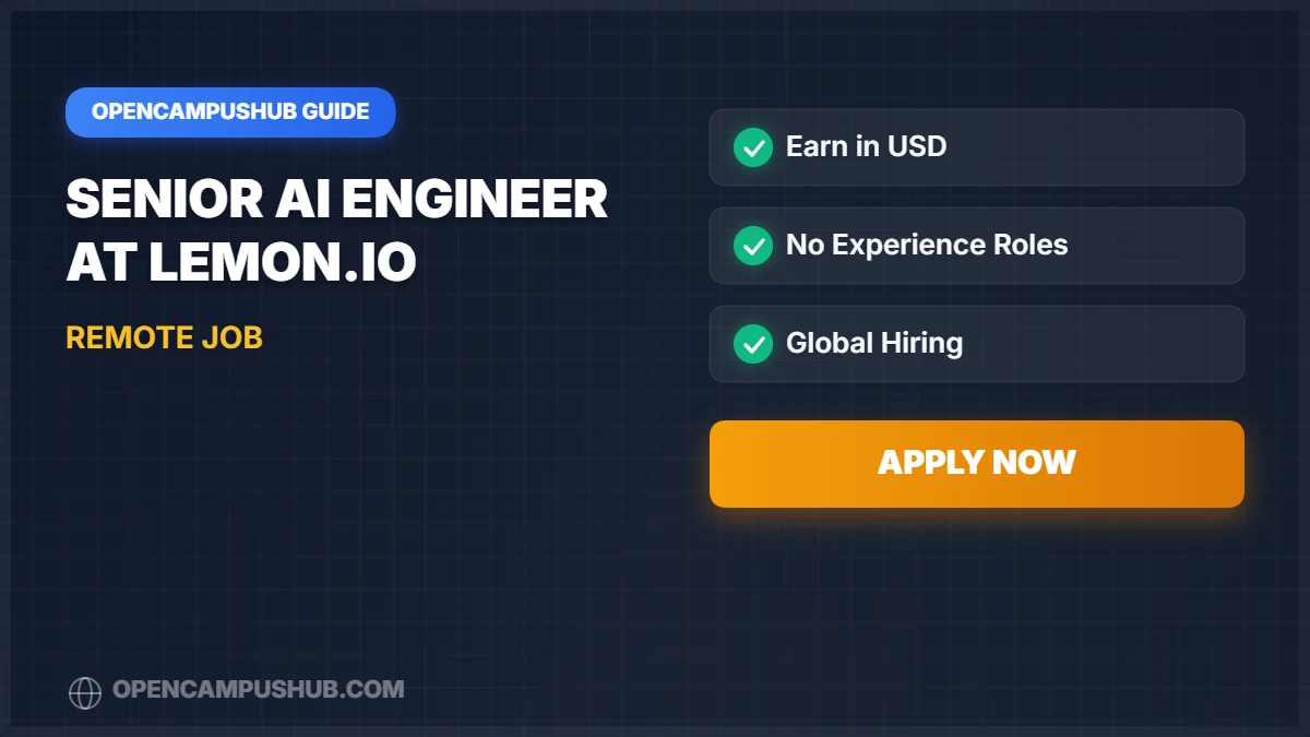 Senior AI Engineer at Lemon.io