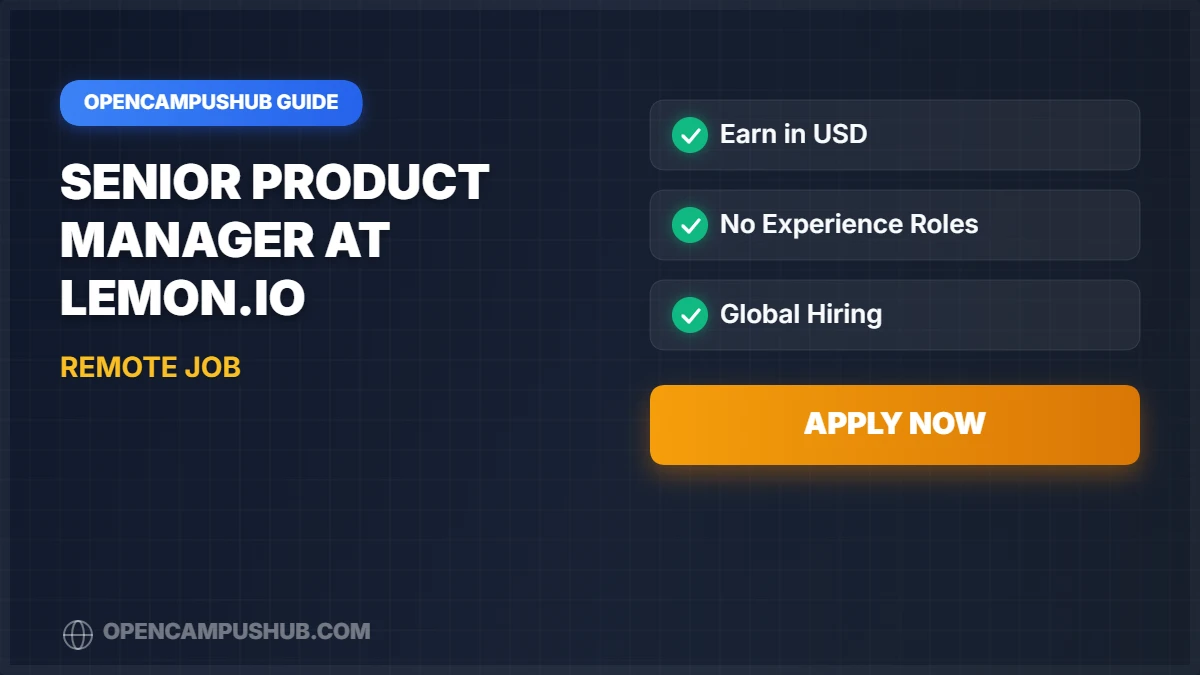 Senior Product Manager at Lemon.io