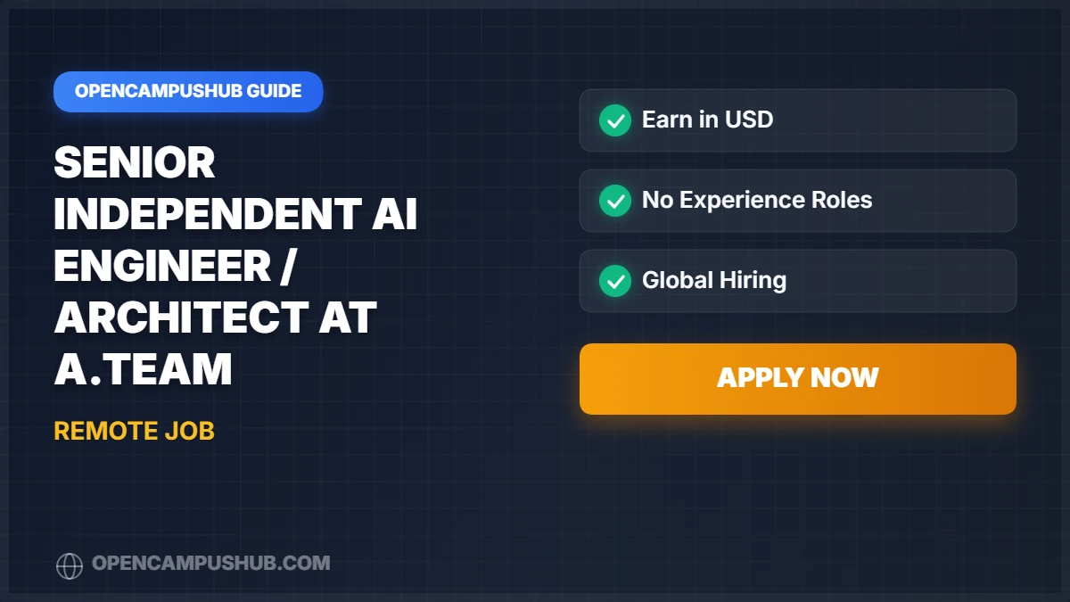 Senior Independent AI Engineer / Architect at A.Team