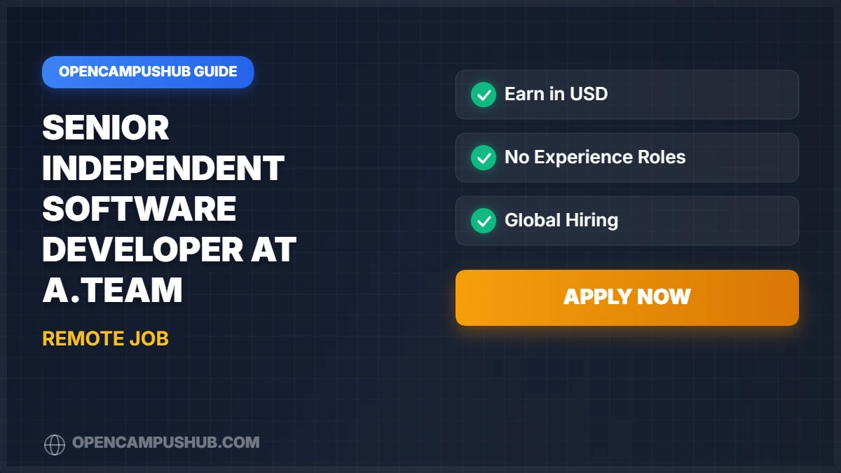 Senior Independent Software Developer at A.Team