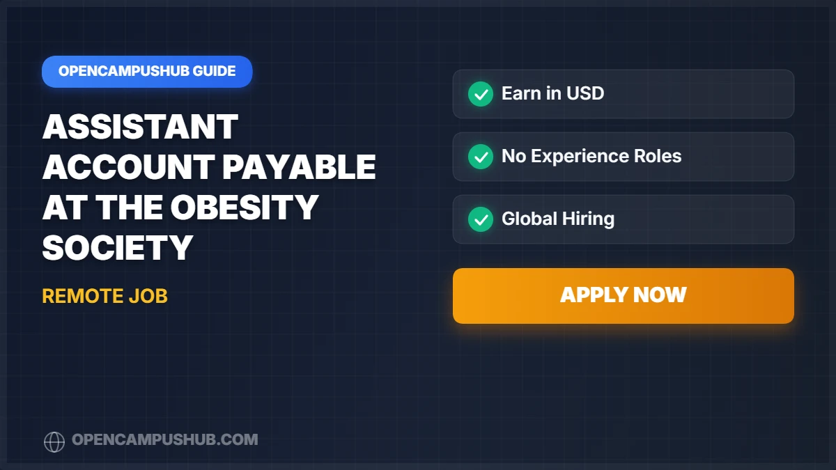 Assistant Account Payable at The Obesity Society