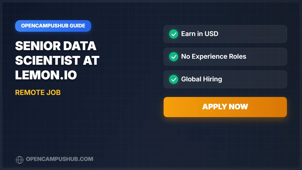Senior Data Scientist at Lemon.io