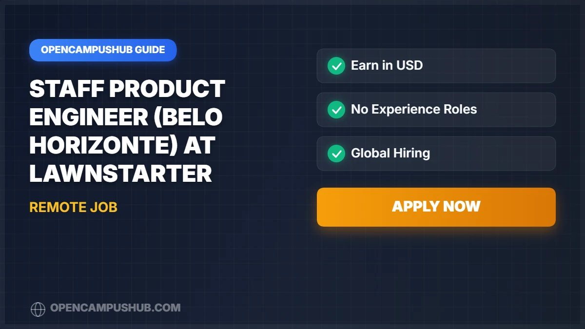 Staff Product Engineer (Belo Horizonte) at LawnStarter