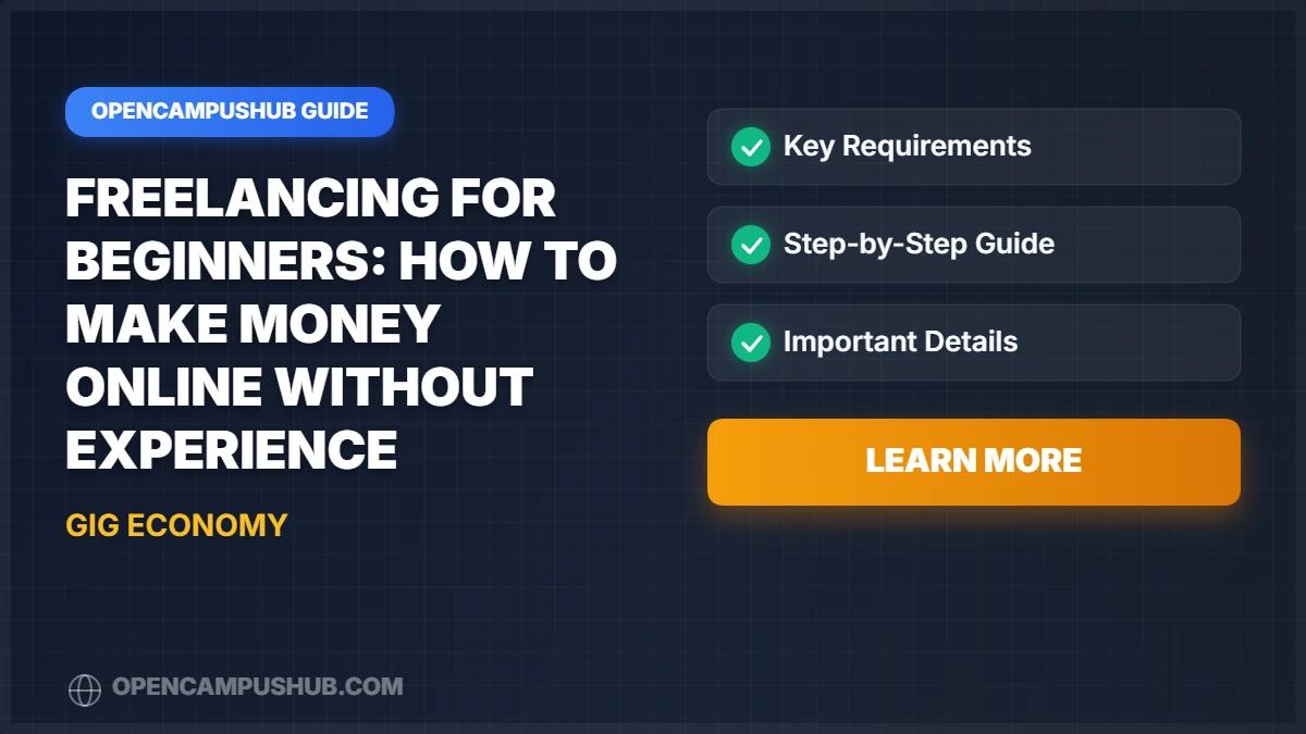 Freelancing for Beginners: How to Make Money Online Without Experience