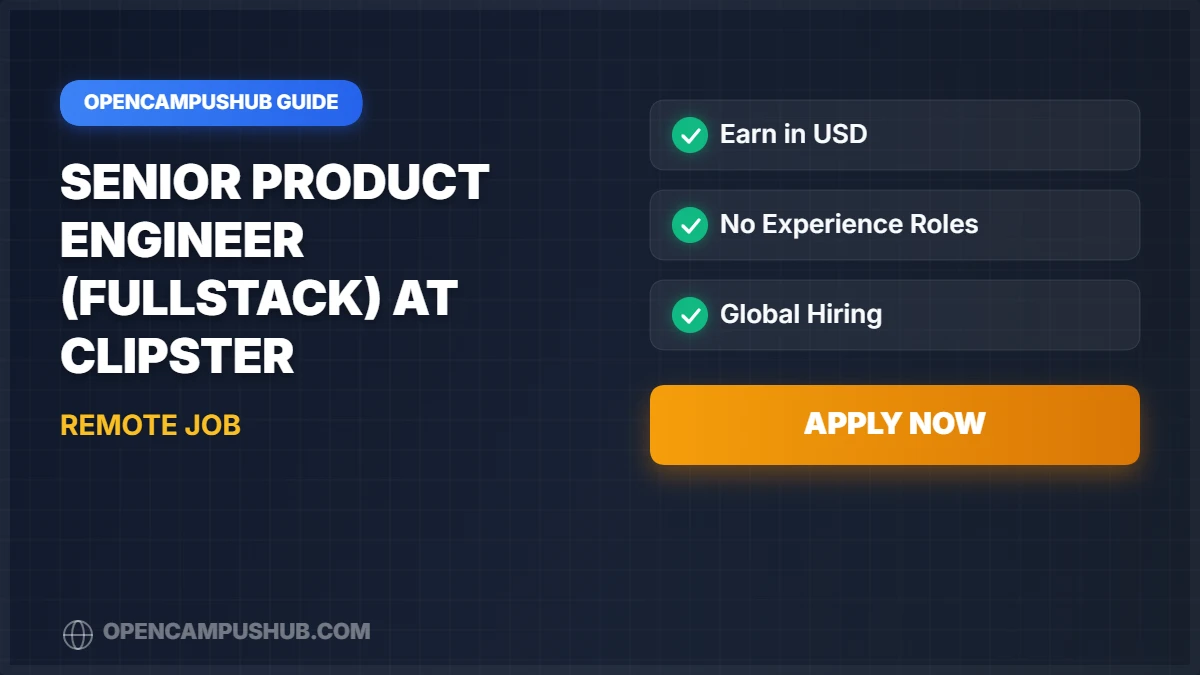 Senior Product Engineer (Fullstack) at Clipster
