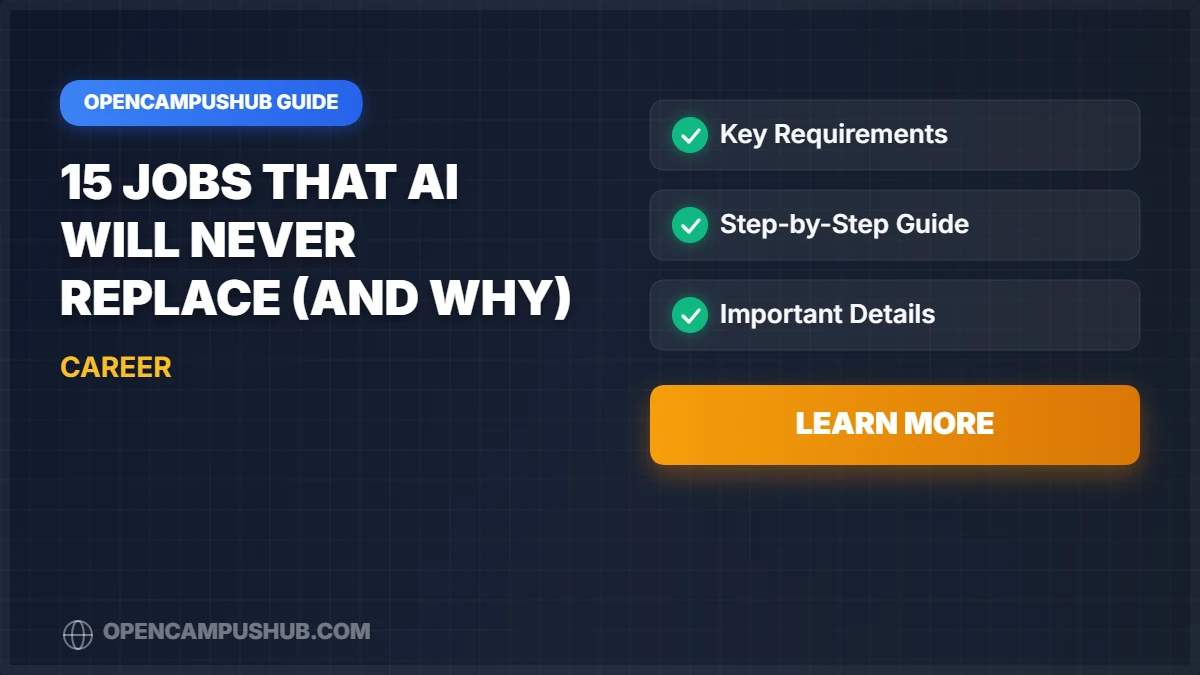 15 Jobs That AI Will Never Replace (And Why)