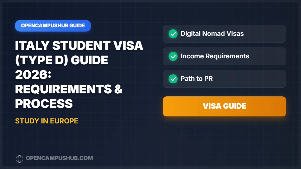 Italy Student Visa (Type D) Guide 2026: Requirements & Process