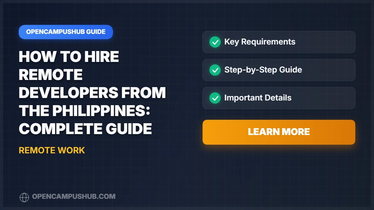 How to Hire Remote Developers from the Philippines: Complete Guide for US & European Companies (2027)