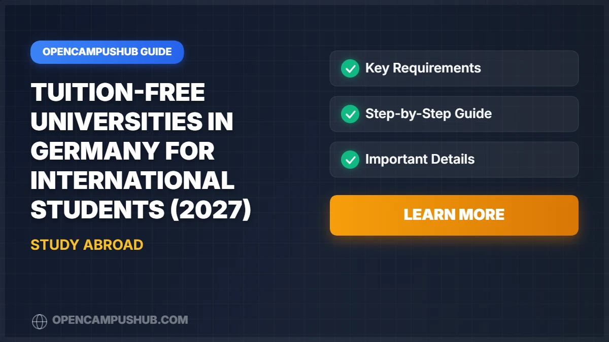 Tuition-Free Universities in Germany for International Students (2027)