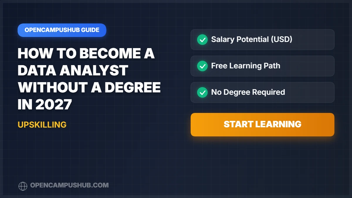 How to Become a Data Analyst Without a Degree in 2027