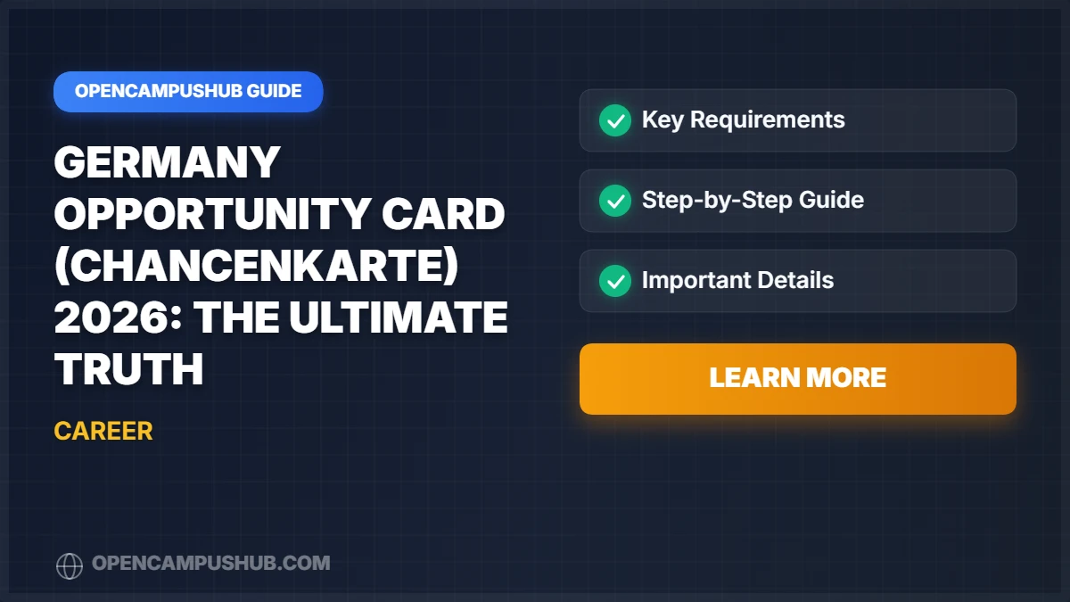 Germany Opportunity Card (Chancenkarte) 2026: The Ultimate Truth