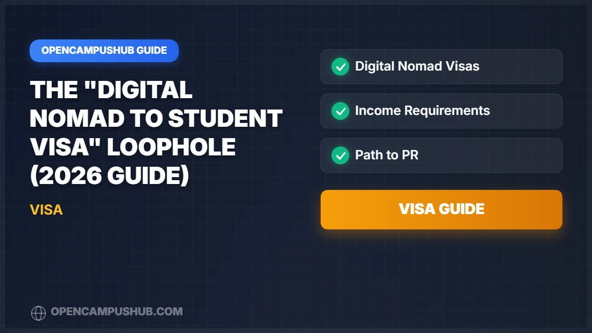 The "Digital Nomad to Student Visa" Loophole (2026 Guide)