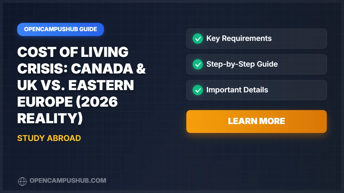 Cost of Living Crisis: Canada & UK vs. Eastern Europe (2026 Reality)