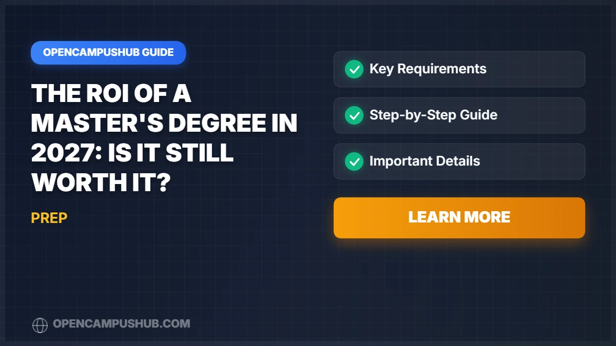 The ROI of a Master's Degree in 2027: Is it Still Worth it?