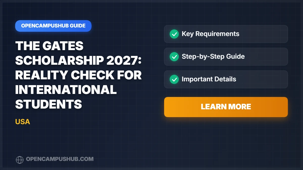The Gates Scholarship 2027: Reality Check for International Students