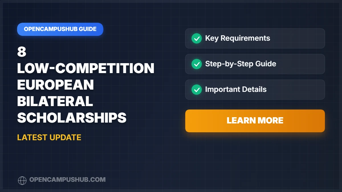 8 Low-Competition European Bilateral Scholarships Most Students Don't Know About