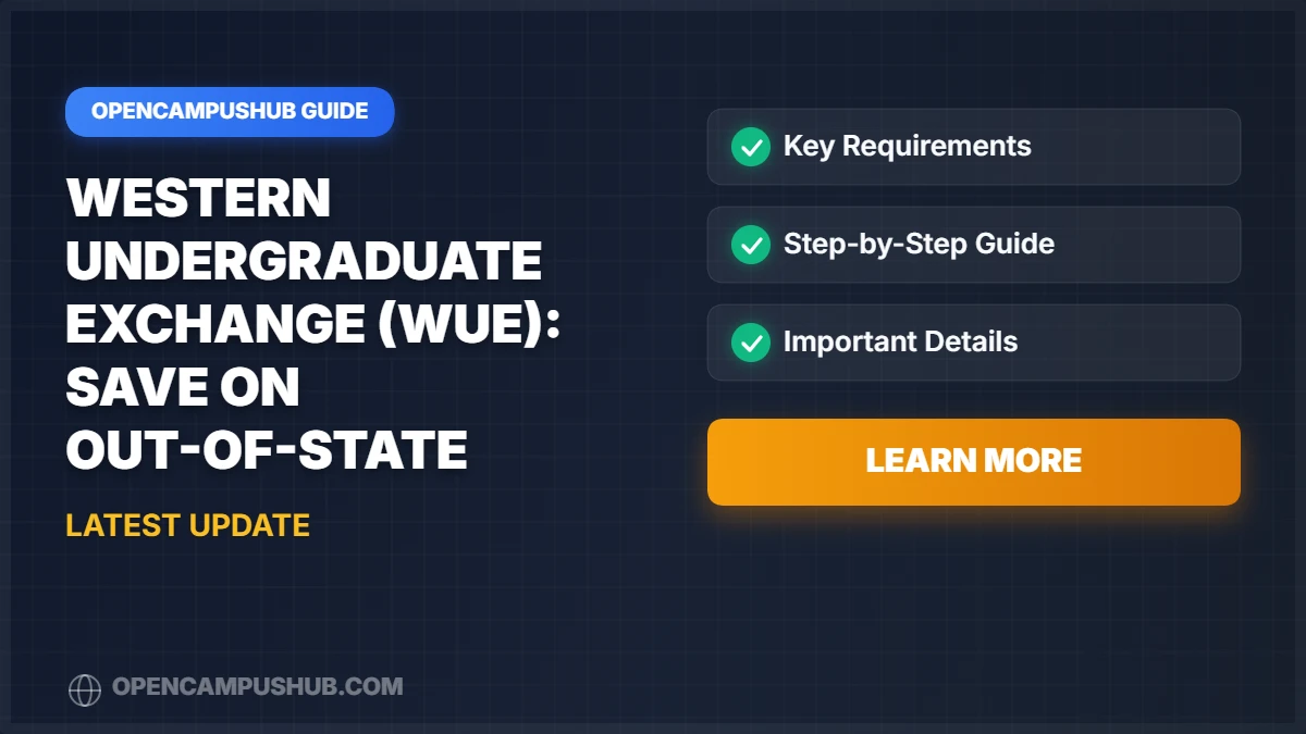 Western Undergraduate Exchange (WUE): Save on Out-of-State Tuition