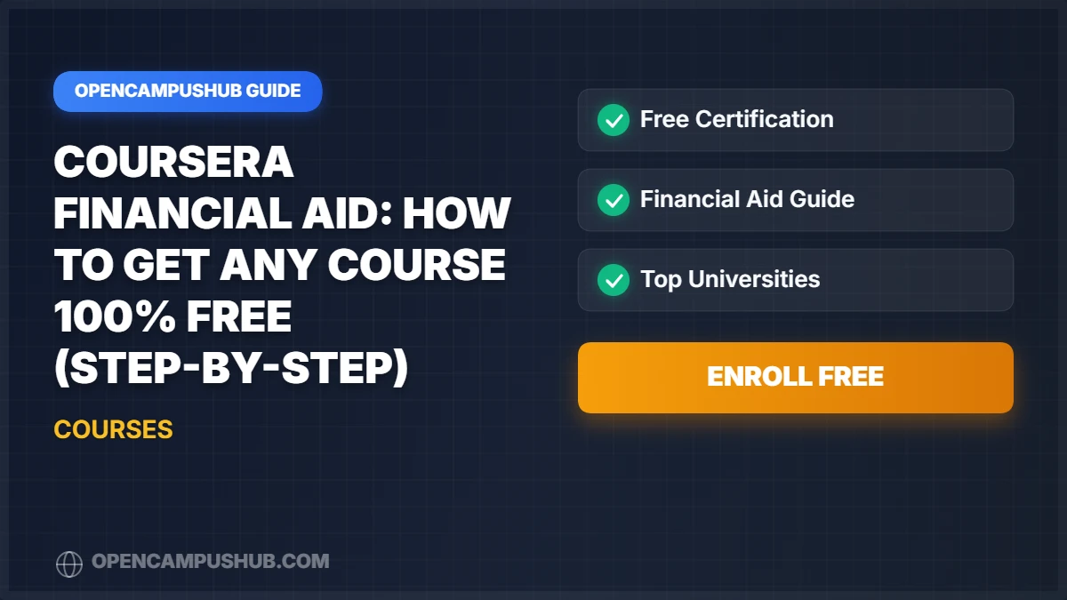 Coursera Financial Aid: How to Get Any Course 100% Free (Step-by-Step)