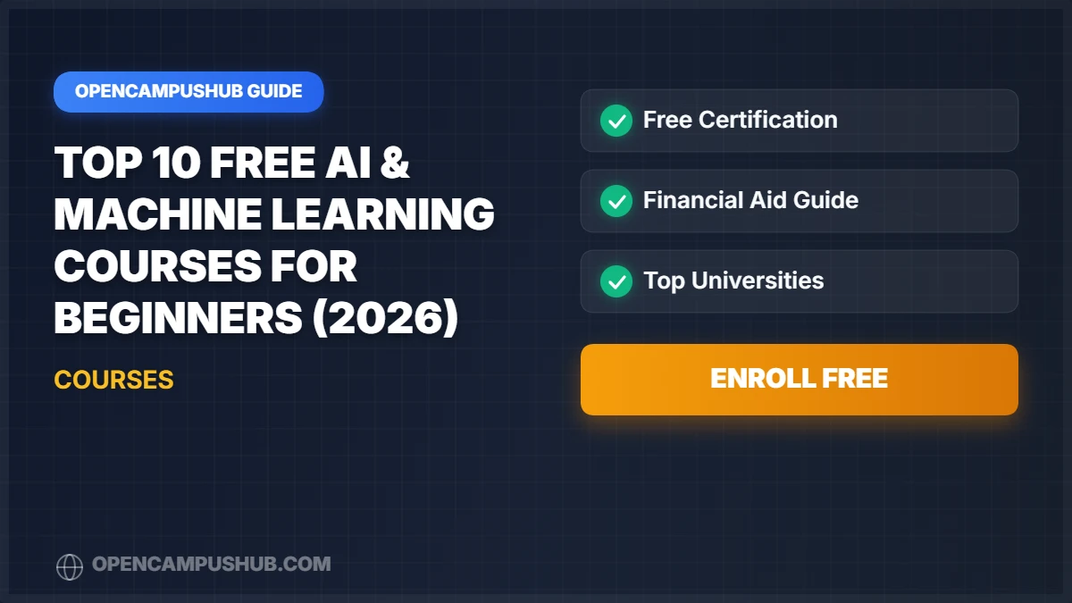 Top 10 Free AI & Machine Learning Courses for Beginners (2026)