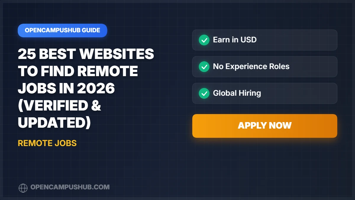 25 Best Websites to Find Remote Jobs in 2026 (Verified & Updated)